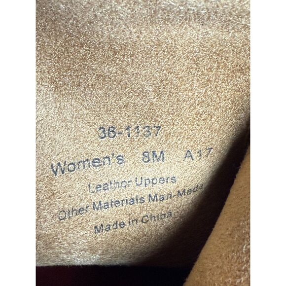 Trask Women's Size 8M Brown Suede Madison Moto Boots Block Heels - Picture 7 of 7